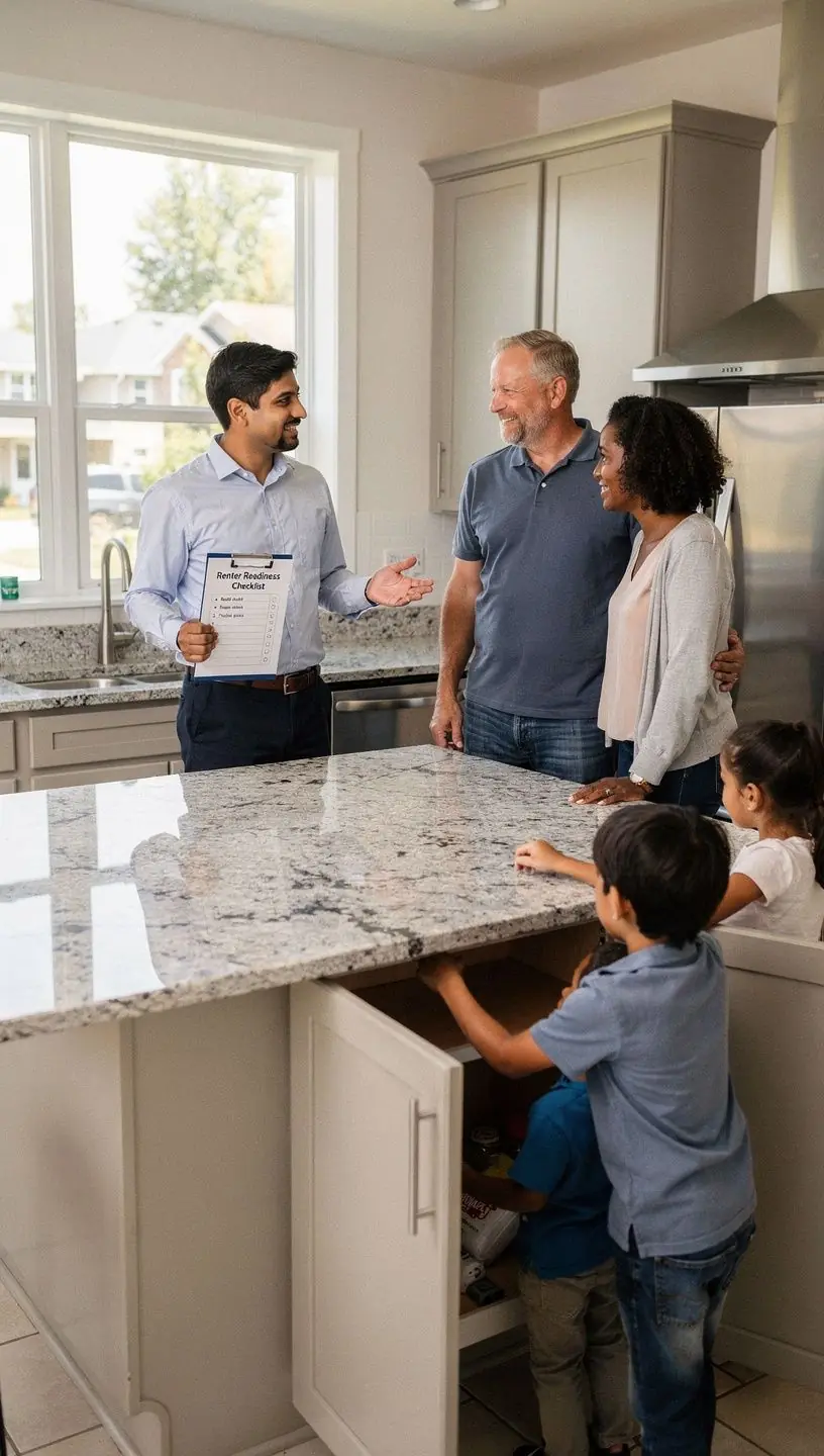 Osoba konsultująca się z doradcą na temat zakupu domu.