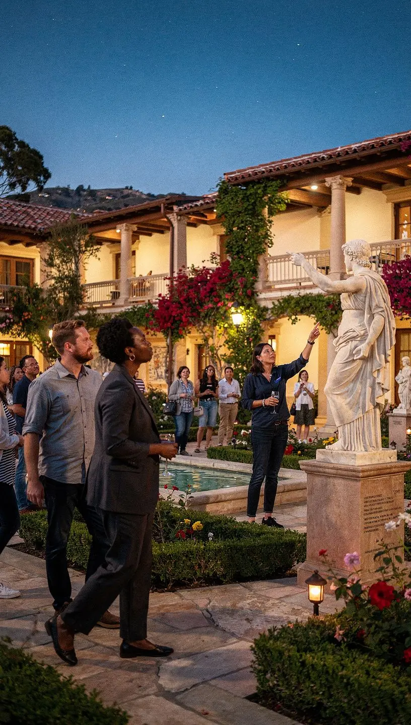 Osoba robiąca zdjęcia podczas specjalnej wystawy artystycznej.